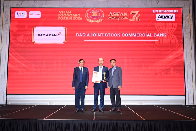 BAC A BANK tiếp tục được vinh danh tại ASEAN Award 2026