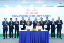 Petrovietnam ký hợp đồng chia sản phẩm dầu khí và hợp đồng mua bán khí, mỏ sư tử trắng