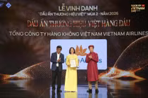 Vietnam Airlines được vinh danh "Dấu ấn thương hiệu Việt hàng đầu" tại Made by Vietnam 2026