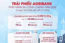 Agribank chào bán 15.000 tỷ đồng trái phiếu ra công chúng 2026
