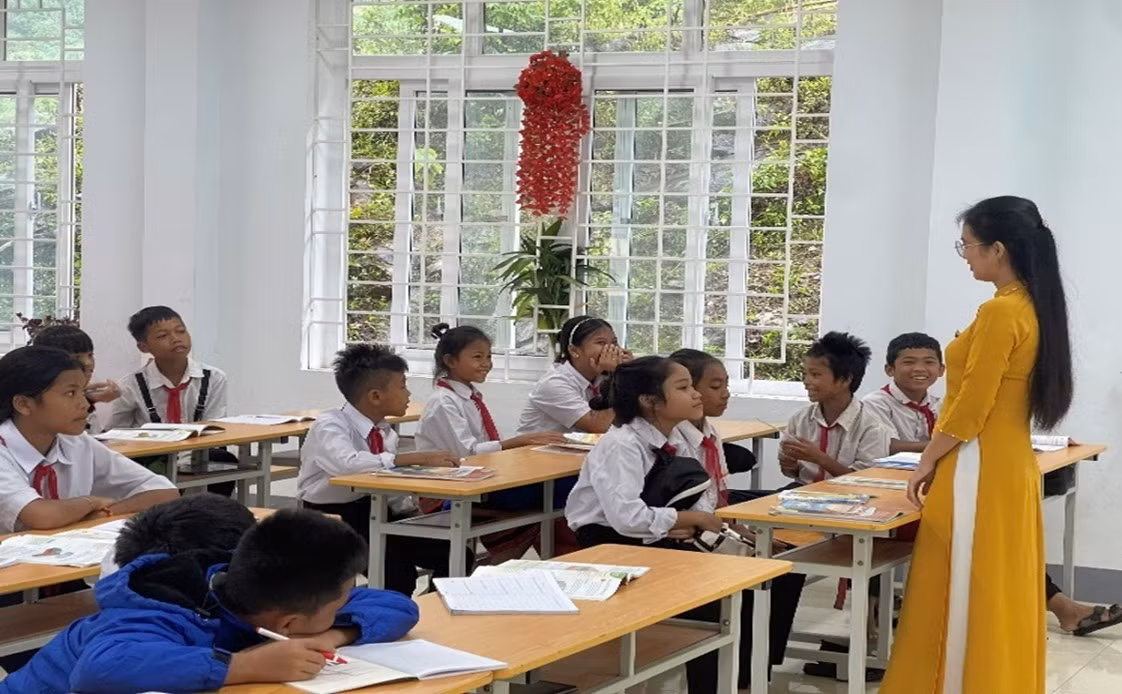 Ảnh minh hoạ. Website Trường Tiểu học và Trung học cơ sở A Ngo.