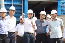 Lãnh đạo cấp cao của EVN và TKV làm việc tại Nhà máy Nhiệt điện Vĩnh Tân 4