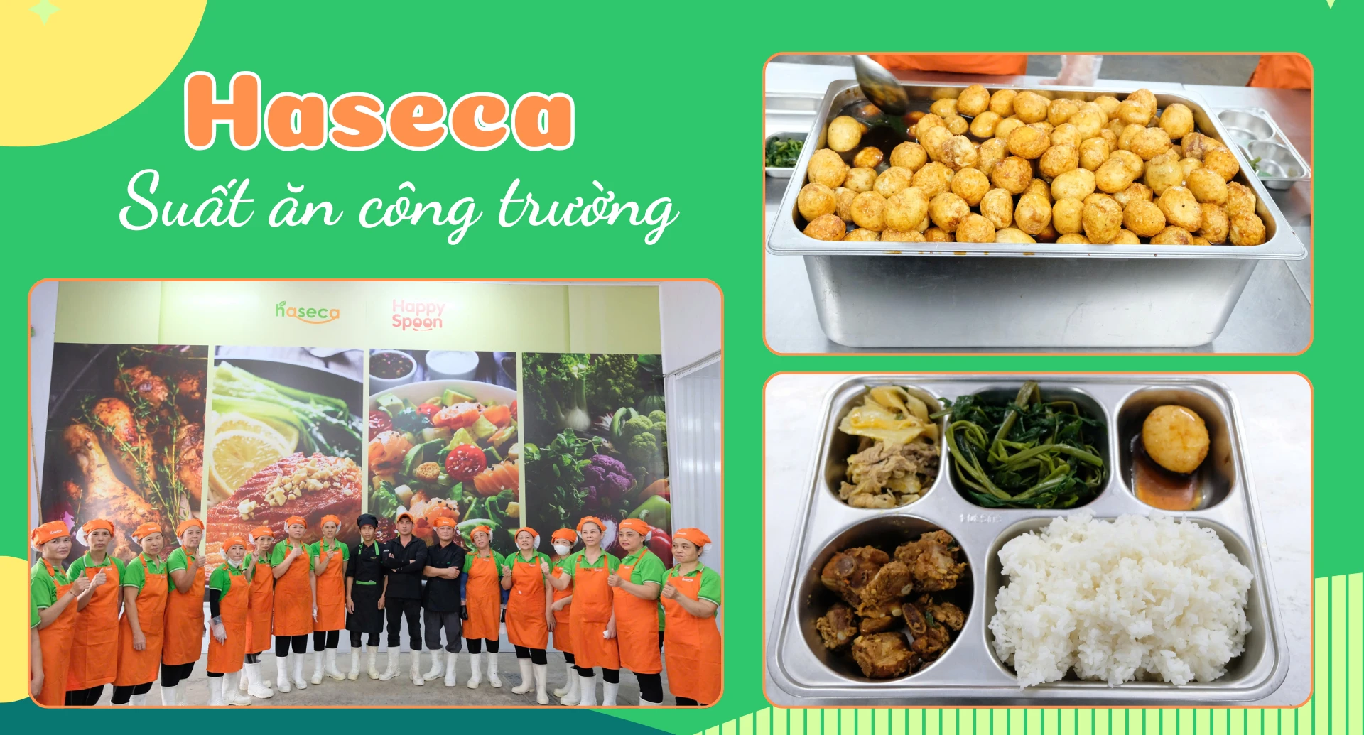HASECA xây dựng thực đơn chuyên biệt cho lao động tại các công trường