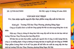 Trường đối tác Công ty Dịch vụ Suất ăn Công nghiệp HN rà soát, thông tin minh bạch tới phụ huynh 