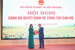 GS.TS Huỳnh Thị Lan Hương làm quyền Hiệu trưởng Trường Đại học Tài nguyên và Môi trường Hà Nội 