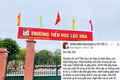 Hiệu trưởng TH Lộc Hòa: Thông tin trên mạng xã hội nêu trường "xén" tiền khen thưởng là sai sự thật