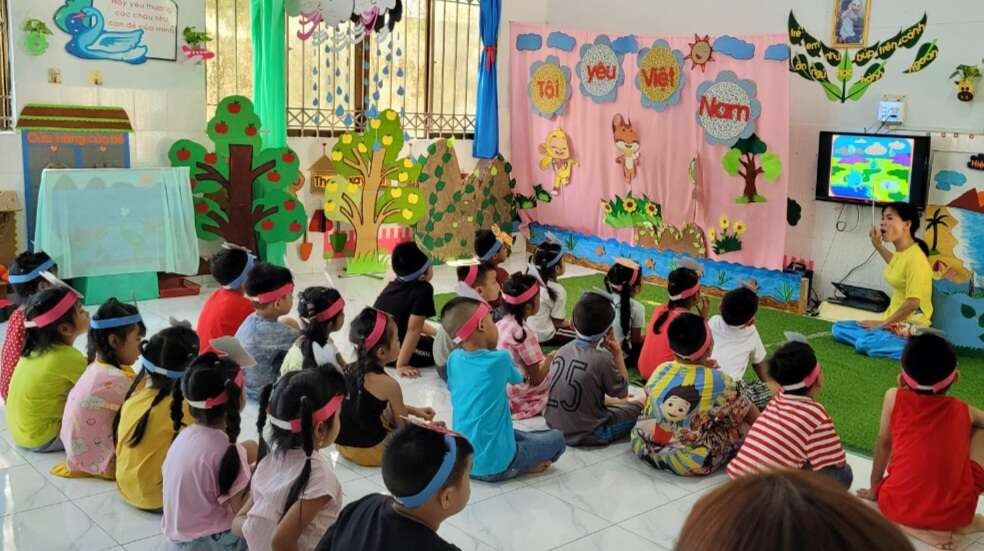 Nghị quyết thể hiện sự quan tâm sâu sắc của thành phố Cần Thơ đối với giáo dục mầm non. Ảnh minh họa: Website Trường Mầm non Phú Tân