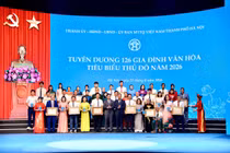 Hà Nội tuyên dương 126 gia đình văn hóa tiêu biểu Thủ đô năm 2026