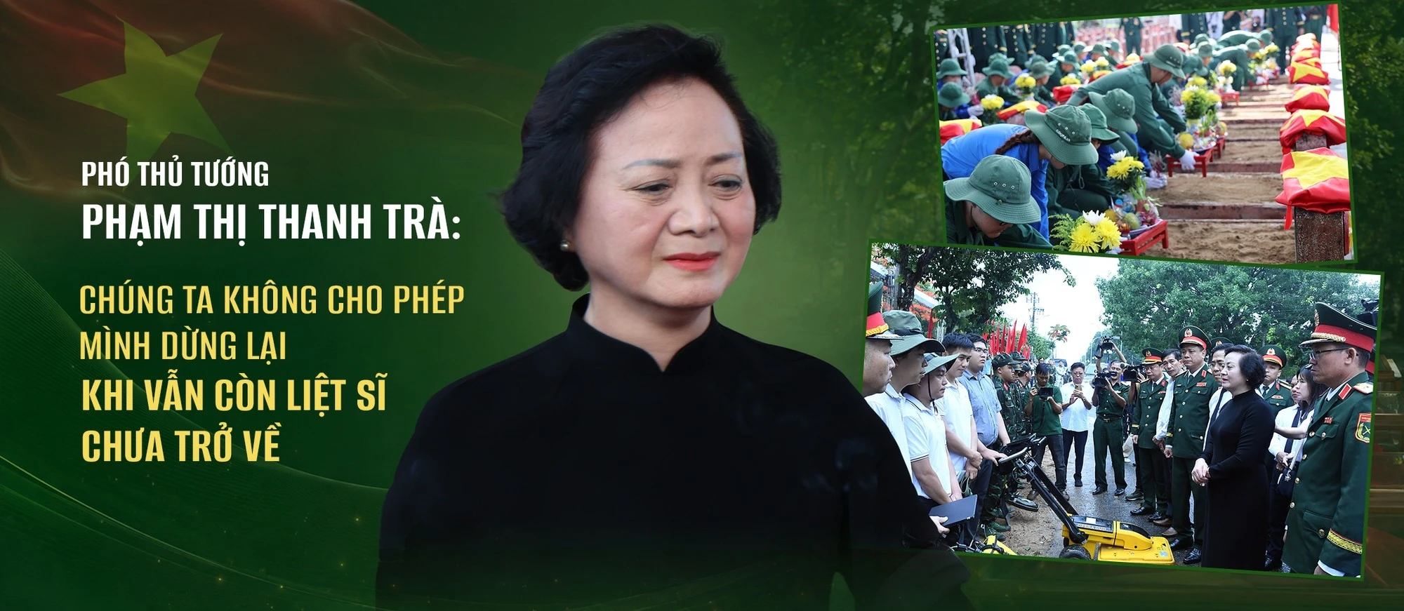 Phó Thủ tướng Phạm Thị Thanh Trà: "Chiến dịch 500 ngày đêm" và khát vọng đưa các liệt sĩ trở về