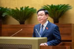 Chủ tịch Quốc hội Vương Đình Huệ phát biểu bế mạc kỳ họp bất thường lần thứ 5