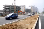 Hình ảnh đoạn đường Lê Văn Lương kéo dài bị sạt lở đã thông xe trở lại