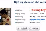 Xe chính chủ: Xuất hiện dịch vụ mới, truy tìm chủ xe để sang tên