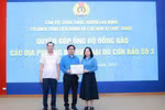 Trường Đại học Công đoàn ủng hộ đồng bào bị thiệt hại do bão Yagi