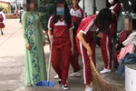 Học sinh tố cáo thầy giáo giảng bài “thô tục” bị phạt quét rác