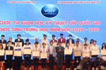 Nhiều quyền lợi đi kèm khi học sinh đạt giải Cuộc thi Khoa học kỹ thuật quốc gia