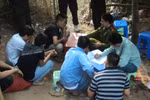 Hiện trường sới bạc "khủng'' vừa bị công an triệt phá ở Hà Nội