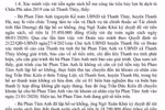 Nguyên Chủ tịch xã Thanh Thuỷ có dấu hiệu lợi dụng chức vụ, tham nhũng ngân sách