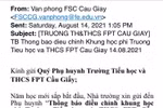 Phụ huynh cầu cứu nhưng FPT School Cầu Giấy nói "tăng học phí" là đúng Luật