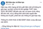 Xuất hiện thông tin giả mạo đề Ngữ văn bị lộ, Bộ Giáo dục ra cảnh báo