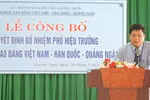 Kê sai thời gian giảng dạy để được bổ nhiệm làm Hiệu trưởng trường Cao đẳng