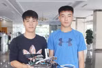Học sinh sáng tạo mô hình robot tự hành phát hiện, định vị, dò mìn