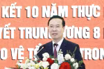 Chủ tịch nước đề nghị ngành ngoại giao tiên phong bảo vệ Tổ quốc từ sớm, từ xa