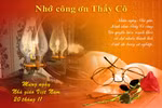 Những tấm thiệp chúc mừng thầy cô nhân ngày Nhà giáo Việt Nam 20/11