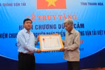 Trao “Huân chương dũng cảm” của Chủ tịch nước cho anh Trần Hữu Hiệp