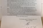 Xuất hiện cam kết giả chạy tội cho Thượng úy Cảnh sát nghi nhận tiền chạy việc