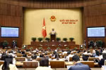 Biểu quyết Nghị quyết về phê chuẩn quyết toán ngân sách nhà nước 2020