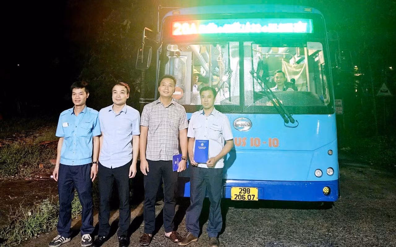 Tuyến buýt 20ATC chính thức vận hành từ sáng 1/10. Ảnh: hanoi.gov.vn.