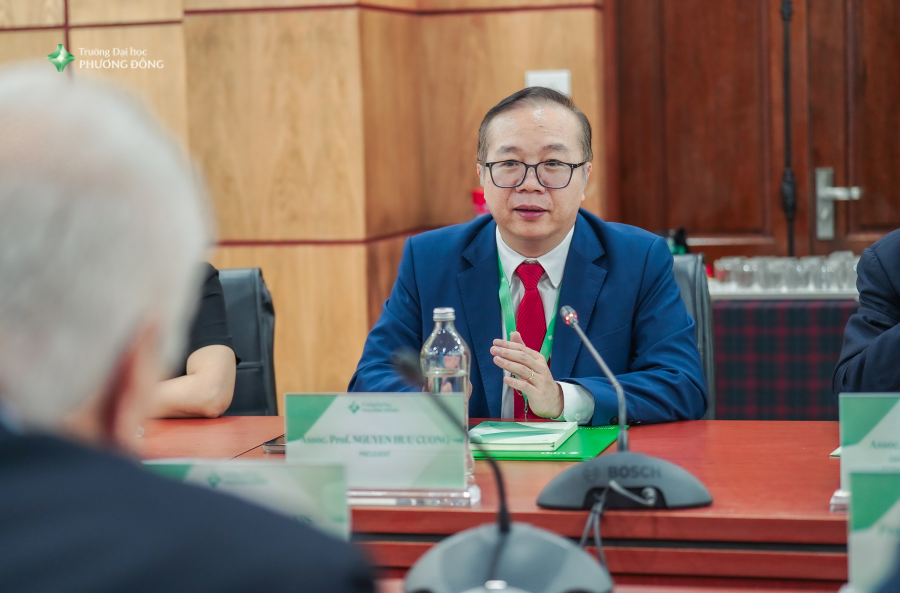 Phó Giáo sư, Tiến sĩ Nguyễn Hữu Cương - Hiệu trưởng Trường Đại học Phương Đông. Ảnh: NTCC