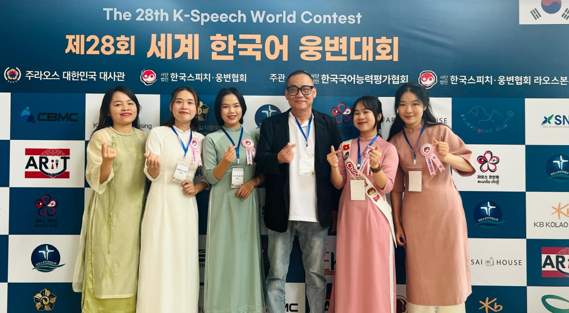 Sinh viên Trường Đại học Đông Á giành giải Nhất hùng biện tiếng Hàn thế giới K-Speech lần thứ 28. Ảnh: NTCC.