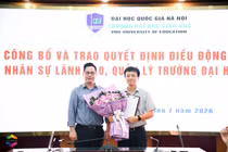 Trường Đại học Giáo dục công bố quyết định bổ nhiệm Phó Hiệu trưởng Trường THPT Khoa học Giáo dục
