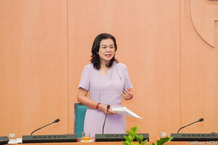 Phó Giám đốc Sở Giáo dục và Đào tạo Hà Nội Trần Lưu Hoa phát biểu tại Hội nghị. Ảnh: hanoi.gov.vn