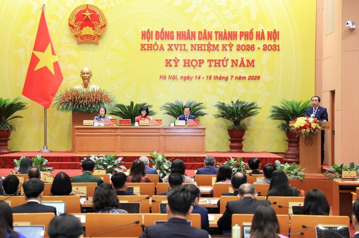 Quang cảnh kỳ họp. Ảnh: hanoi.gov.vn.