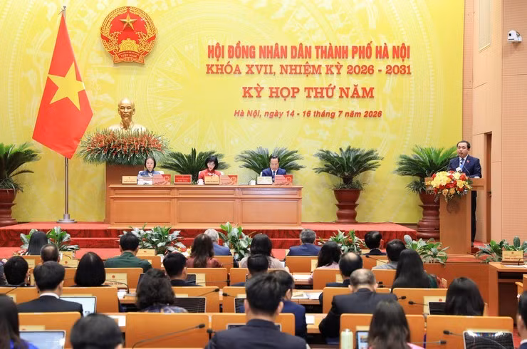 Quang cảnh kỳ họp. Ảnh: hanoi.gov.vn.