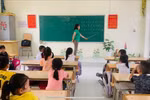 Một tiết học tại Trường Tiểu học và Trung học cơ sở xã Tân Đoàn, huyện Văn Quan, tỉnh Lạng Sơn. (Ảnh: NTCC)