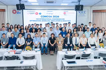 Hội thảo quốc tế COMOSA 2026 quy tụ nhiều nhà khoa học, giảng viên và nghiên cứu sinh ở 4 lĩnh vực