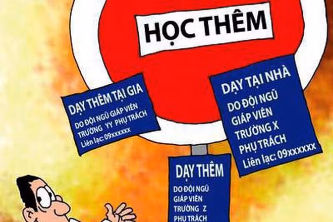Giáo viên dạy chính khóa không được dạy thêm thu tiền học sinh lớp đó với bất kể môn nào
