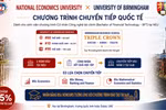 NEU và Đại học Birmingham thiết lập chương trình chuyển tiếp quốc tế cho SV Công nghệ tài chính