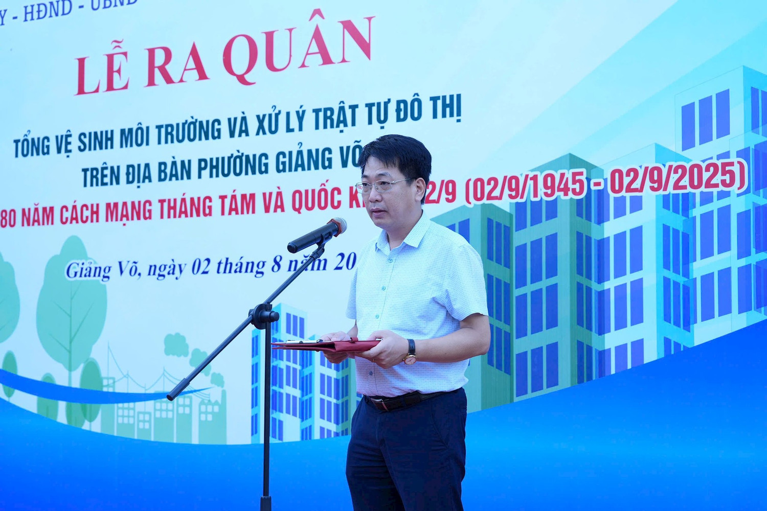 Ông Nguyễn Anh Dũng - Phó Chủ tịch Ủy ban nhân dân phường Giảng Võ. Ảnh: NVCC.