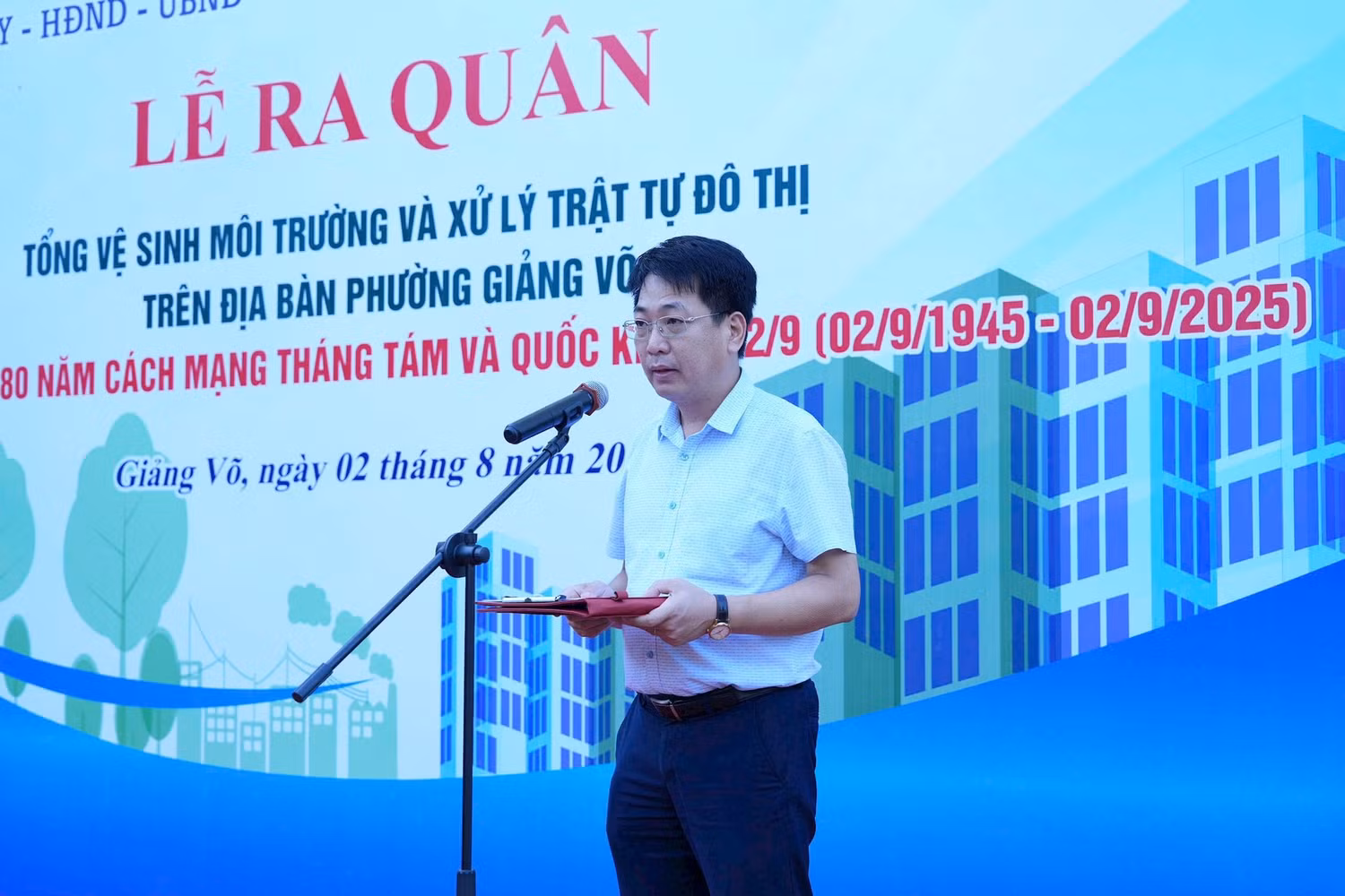Ông Nguyễn Anh Dũng - Phó Chủ tịch Ủy ban nhân dân phường Giảng Võ. Ảnh: NVCC.