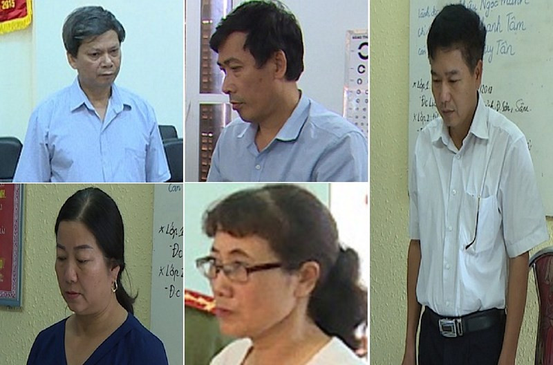 5 Cán bộ trong ngành giáo dục Sơn La bị khởi tố (Ảnh tổng hợp từ công an) 5 Cán bộ trong ngành giáo dục Sơn La bị khởi tố (Ảnh tổng hợp từ công an)