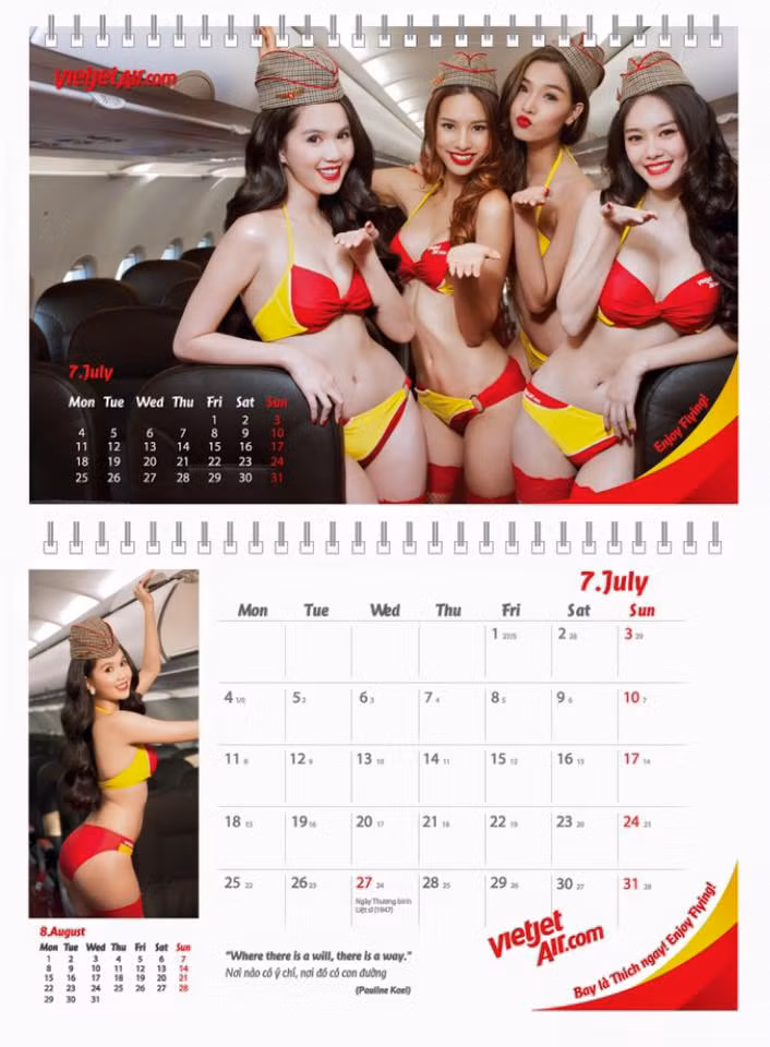 Đánh giá về Bộ lịch Bikini Viettjet 2016, Blogger Nguyễn Ngọc Long cho rằng đây là hoạt động truyền thông đặc sắc, đúng đắn, nhất quán và hiệu quả trong cách làm thương hiệu của một hãng hàng không hướng tới giới trẻ.