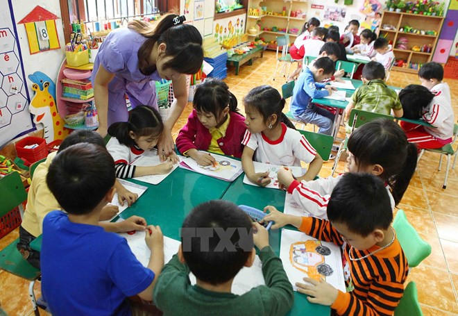 Chính phủ thành lập Ủy ban quốc gia về trẻ em, tiếp tục đẩy mạnh bảo vệ chăm sóc trẻ em. ảnh minh họa: TTXVN.