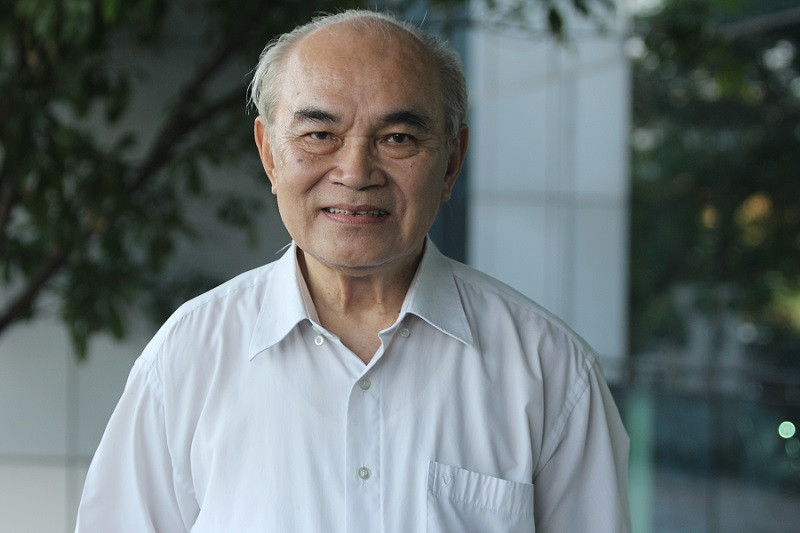 Giáo sư Lâm Quang Thiệp (Ảnh: Thùy Linh)