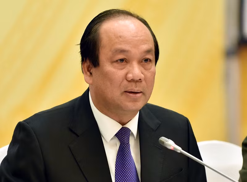 Bộ trưởng, Chủ nhiệm Văn phòng Chính phủ Mai Tiến Dũng thông tin về việc công trình 18 tầng xây dựng không phép tại Đại Mỗ, Nam Từ Liêm, Hà Nội. Ảnh VGP/Nhật Bắc (minh họa).