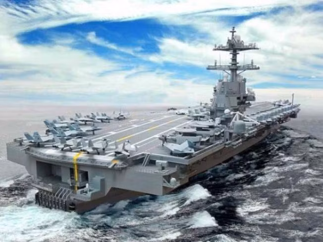 Ý tưởng về tàu sân bay hạt nhân thế hệ mới Gerald R. Ford, Hải quân Mỹ. Ảnh: Tân Hoa Xã Ý tưởng về tàu sân bay hạt nhân thế hệ mới Gerald R. Ford, Hải quân Mỹ. Ảnh: Tân Hoa Xã