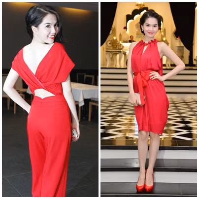 Chẳng lý gì mà những cô nàng da trắng lại bỏ qua gam màu đỏ đầy mê đắm này, để thật nổi bật trong ngày 20/10
